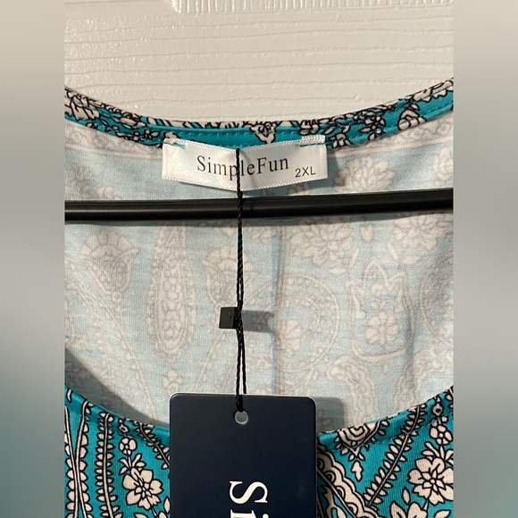 Summer Dress Women 2XL Beach Paisley print
Casual Pockets Boho Dress NWT - Picture 3 of 5